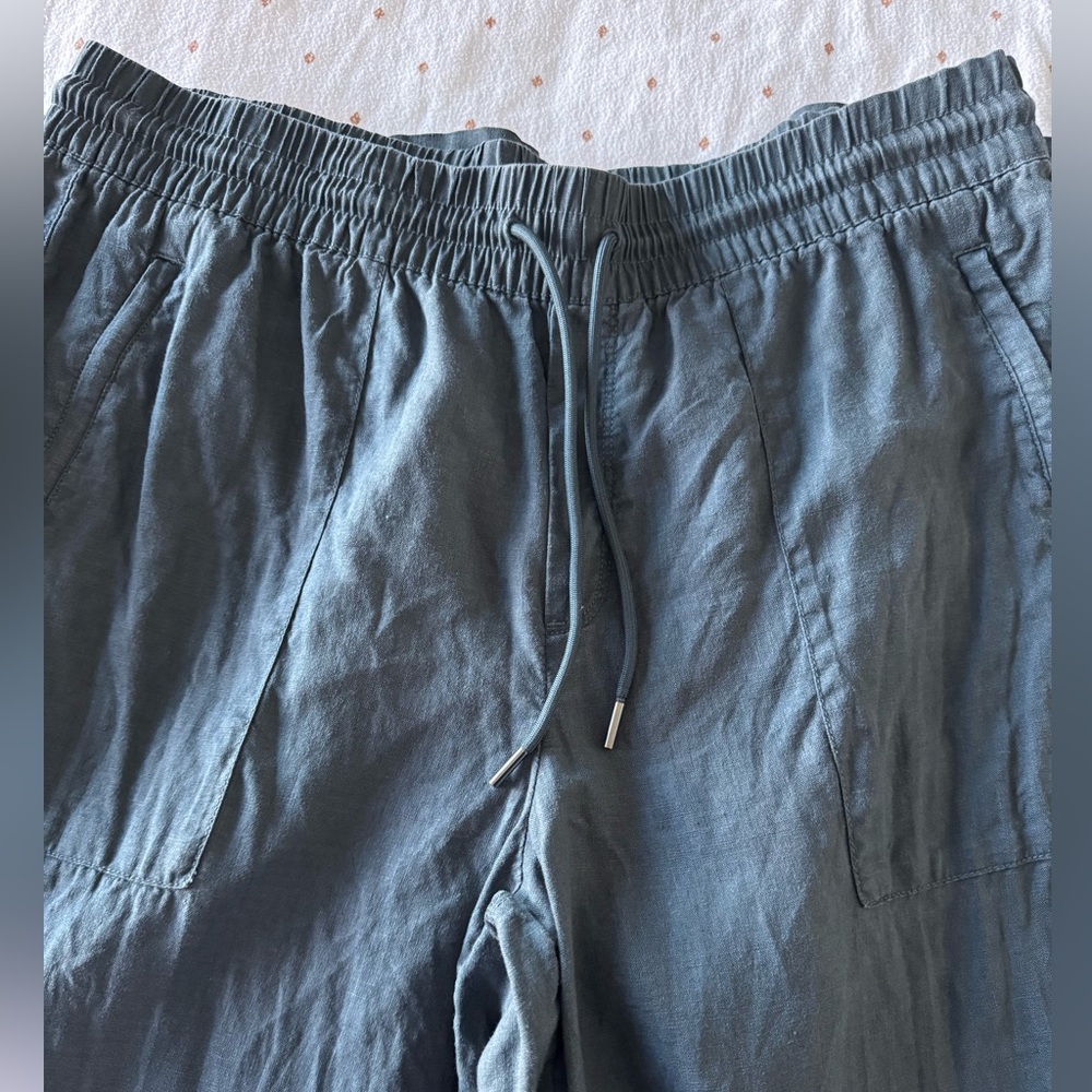 Athleta Retreat Linen High Rise Wide Leg Pant